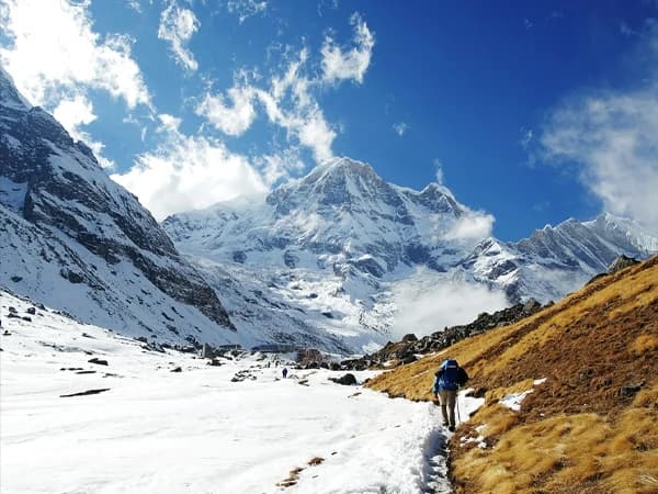 Great weather in Annapurna base camp Nepal