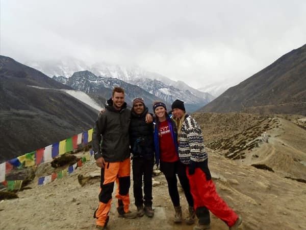 Climbing Nangkartshang Peak from Dingboche Nepal