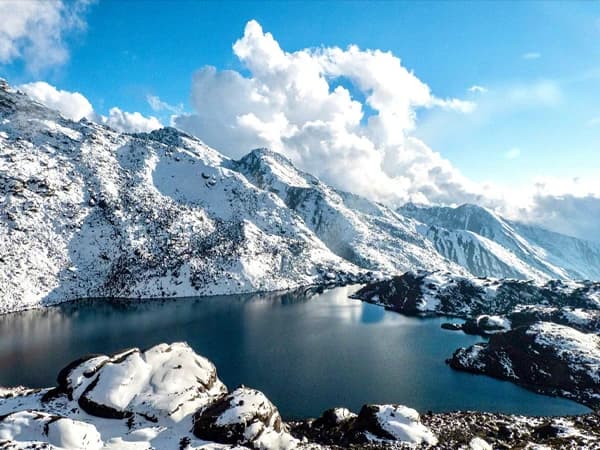 gosaikunda lake langtang trekking in Nepal