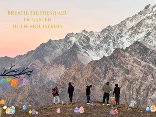 travelers enjoying mardi himal annapurna south and hiunchuli view