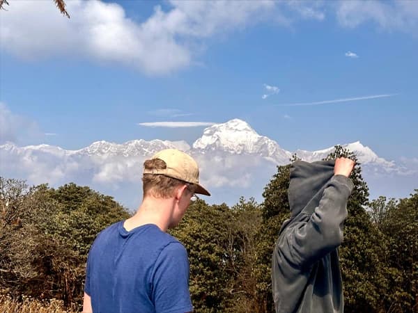 Mount Dhaulagiri view during the Poon Hill Trek