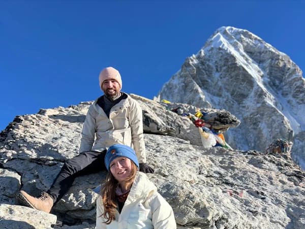 Mount Pumori view from Kala Patthar during trekking to Everest base camp in Nepal