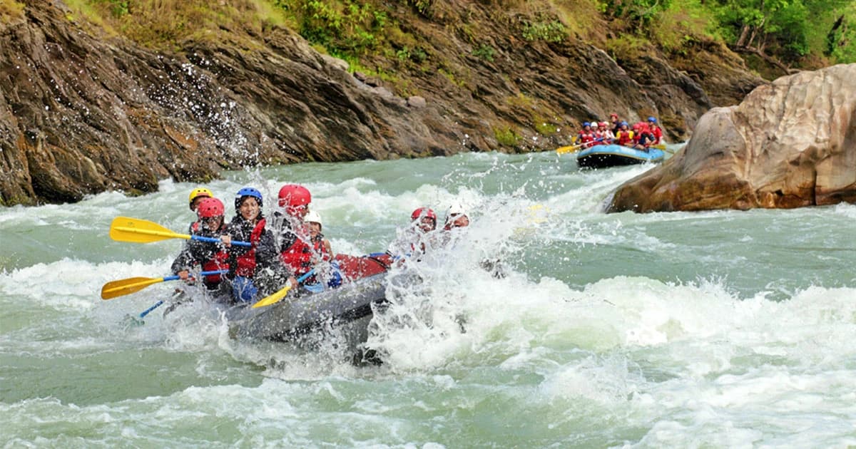 Rafting in Trishuli river Nepal