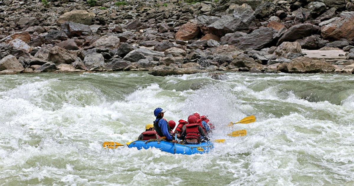Rafting in Trishuli river