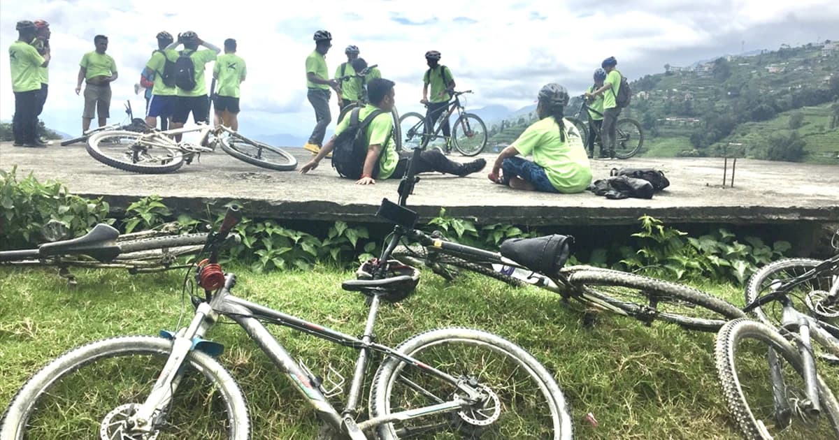 chauki bhanjyang kathmandu mountain biking tour