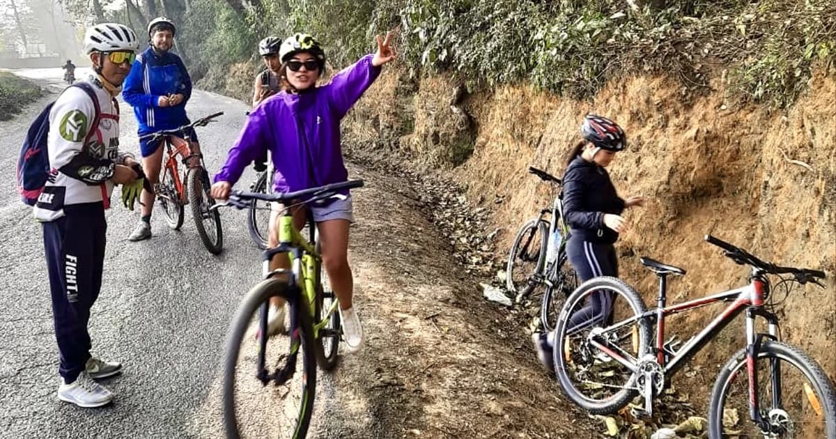 kathmandu biking tour balaju mudkhu bhanjyang