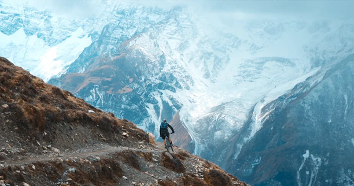 biking tour in the Annapurna Himalayas