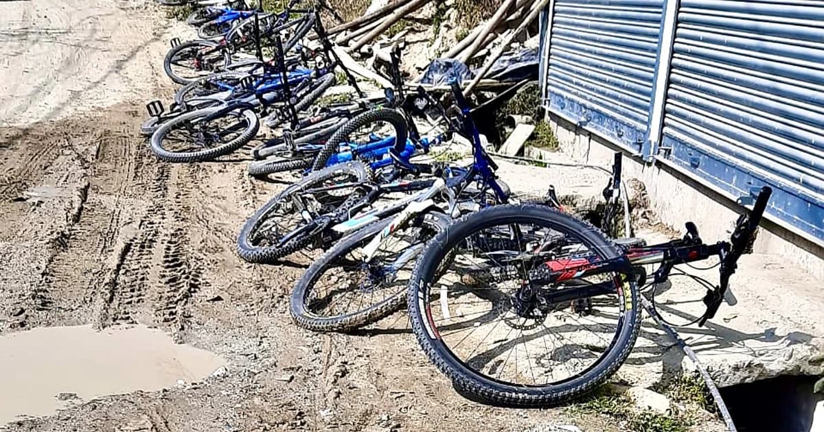 Ready Mountain biking for the group