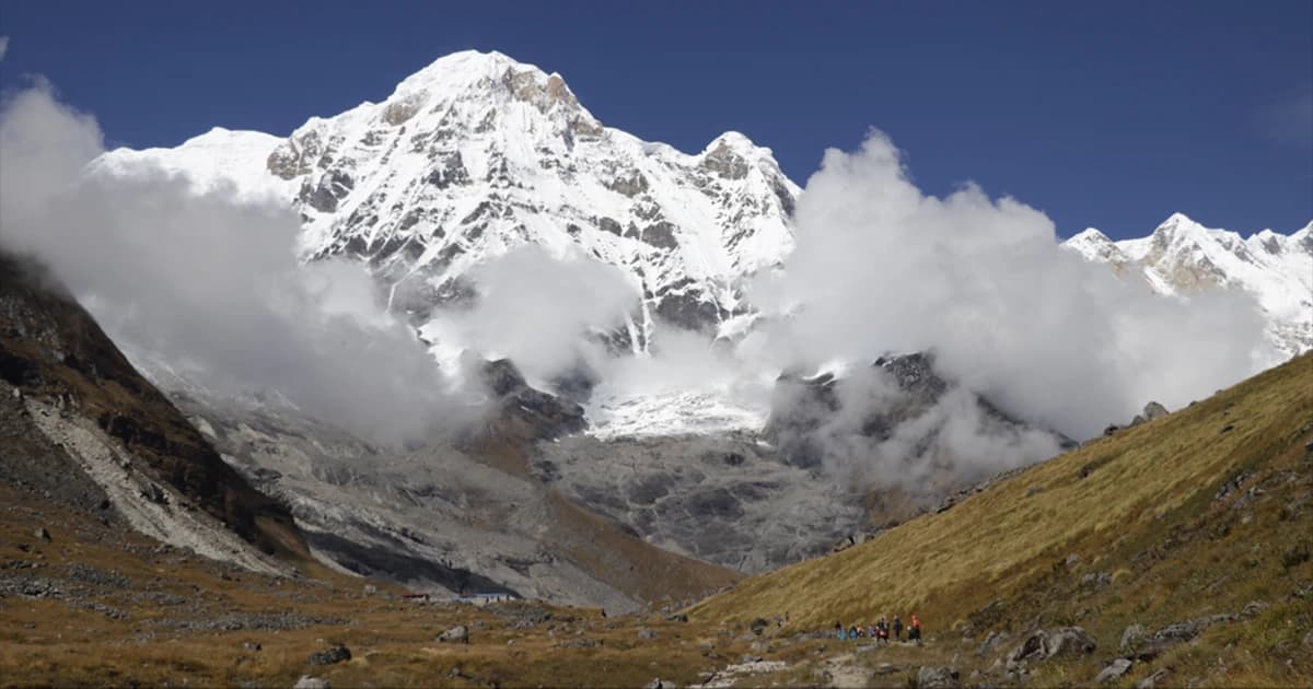 view of Annapurna I, Annapurna base camp - ABC, Nepal