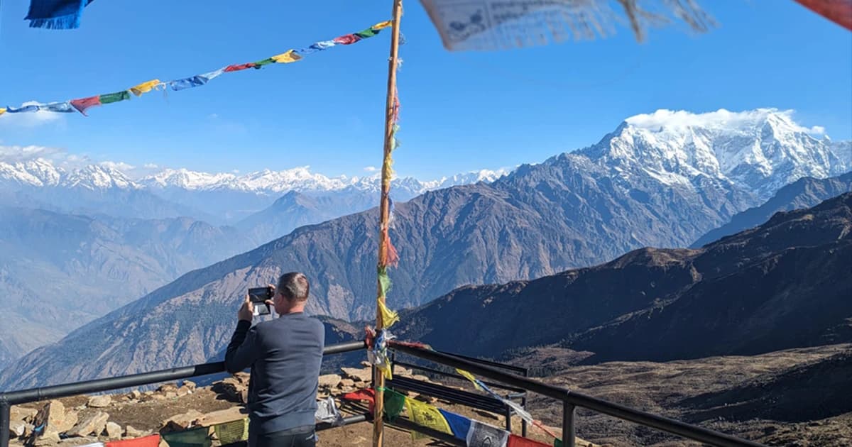 mountain view from lauribinayak langtang