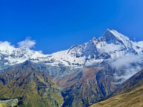 Mountain View From Annapurna Base Camp Machhapuchare Fishtail And Gangapurna
