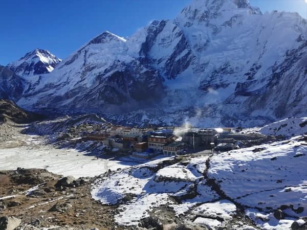 View From Gorakshep Nepal