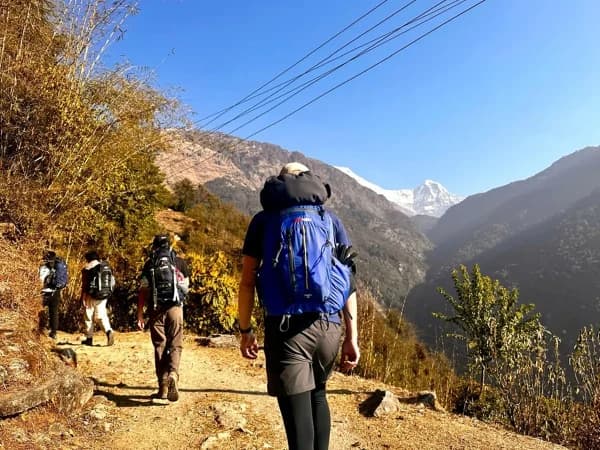 View From Ulleri Trekking Route To Ghorepani Annapurna