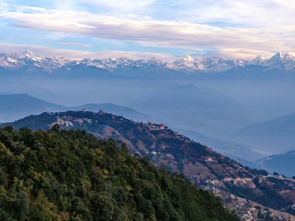 himalayas view from nagarkot nepal